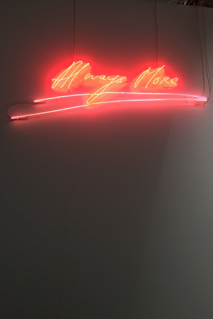 Tracey Emin's work "Always More," a perfect description of the art frenzy